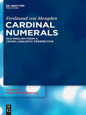 cover image of Cardinal Numerals